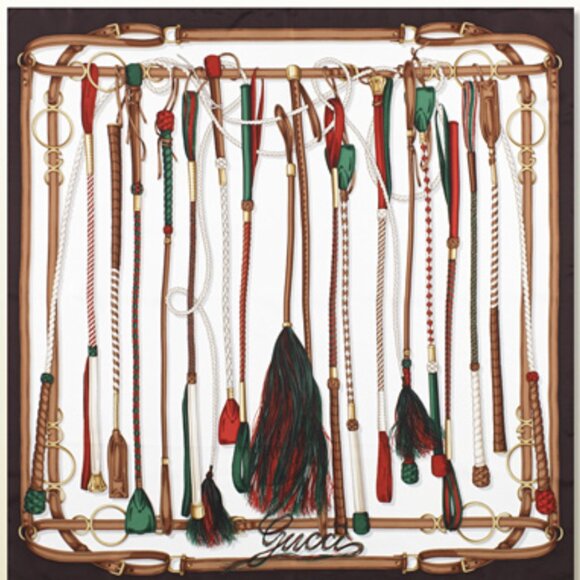 Gucci Equestrian Silk Scarf Wrap - Picture 2 of 8